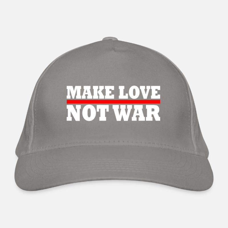 Make love not war Organic Baseball Cap