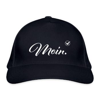 Exklusive Moin Design Kollektion - Bio-Baseballkappe - Navy - Vorne