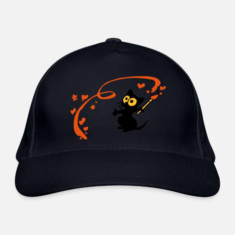 Kitten painter Georgia Organic Baseball Cap
