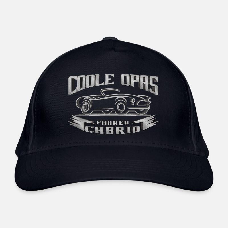 Coole Opas Cabrio - Bio-Baseballkappe - Navy