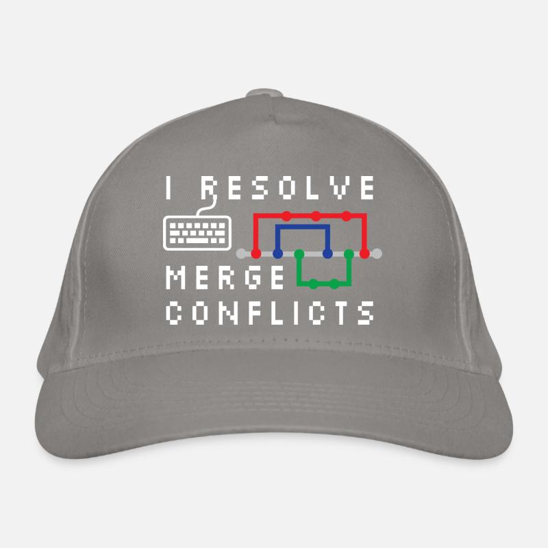I Resolve Merge Conflicts Coding Programming Devel Bio-Baseballkappe