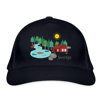 Sverige Schweden - Bio-Baseballkappe - Navy - Vorne