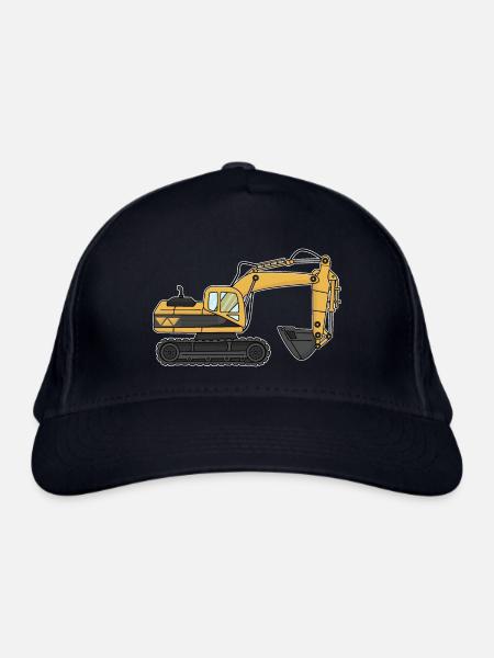 Bagger, Baustelle - Bio-Baseballkappe - Navy