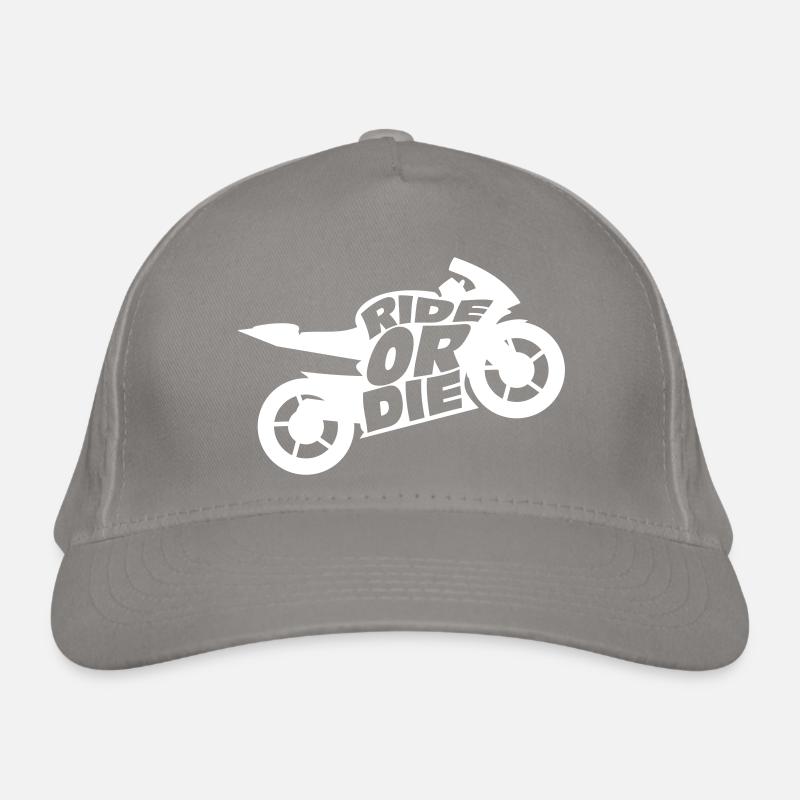 Reiten oder sterben Bio-Baseballkappe