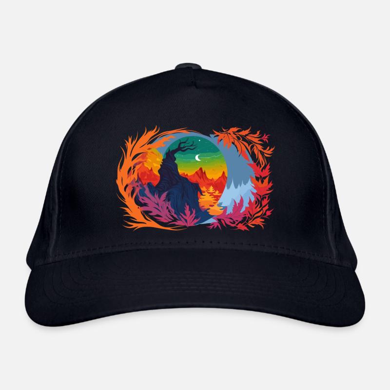 Fallen night Organic Baseball Cap