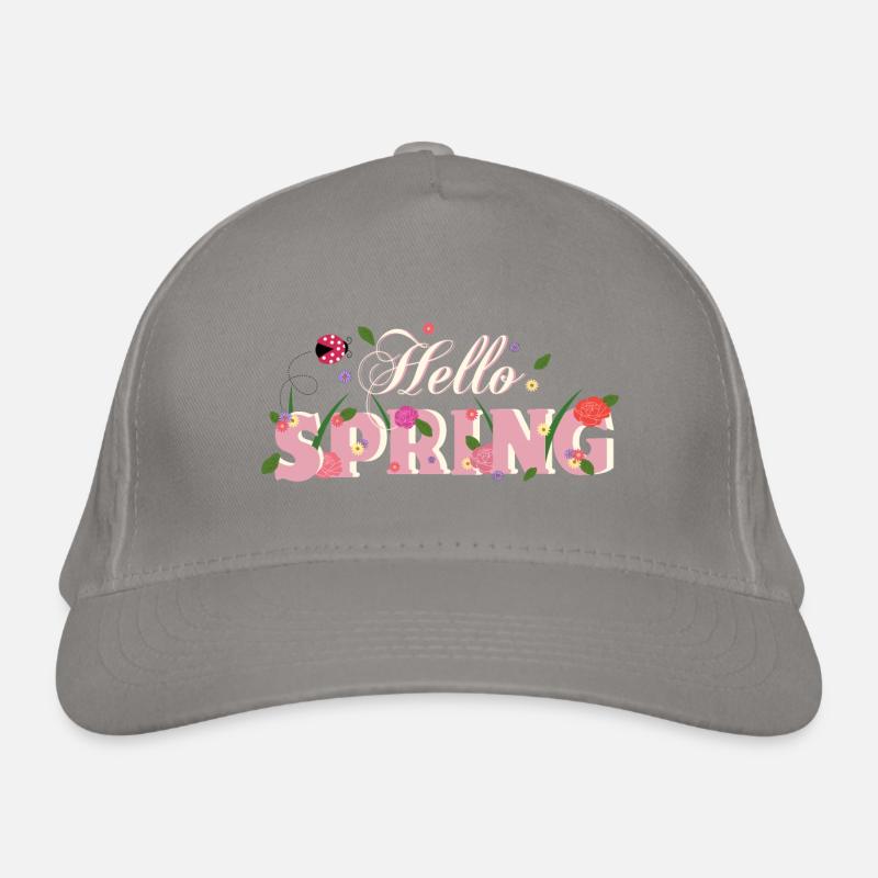 hello spring Organic Baseball Cap