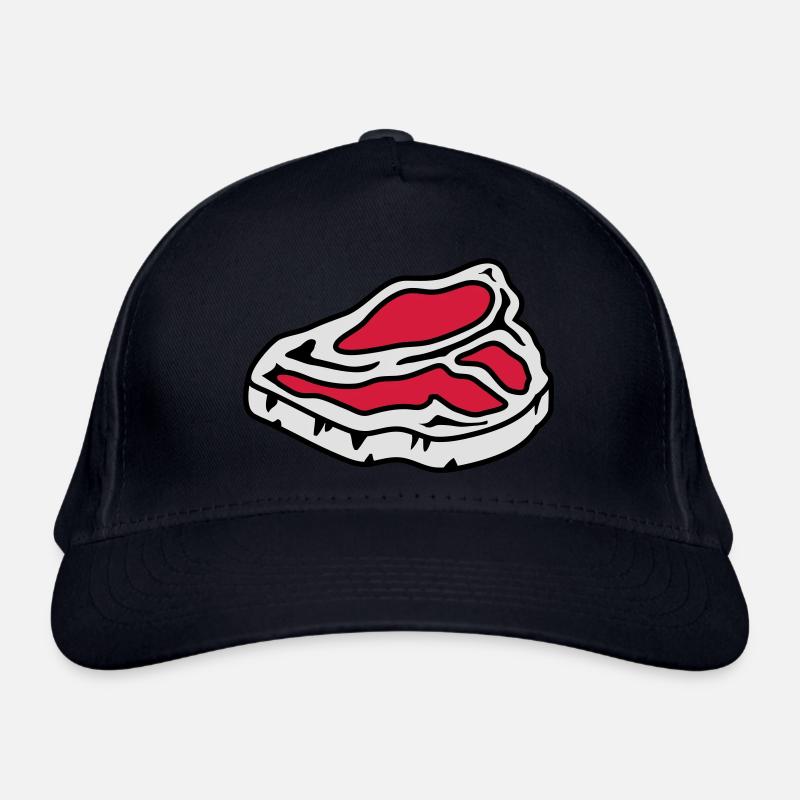 Ein rohes Steak Bio-Baseballkappe