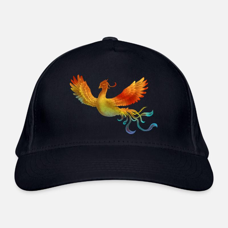 Rainbow Phoenix Bio-Baseballkappe