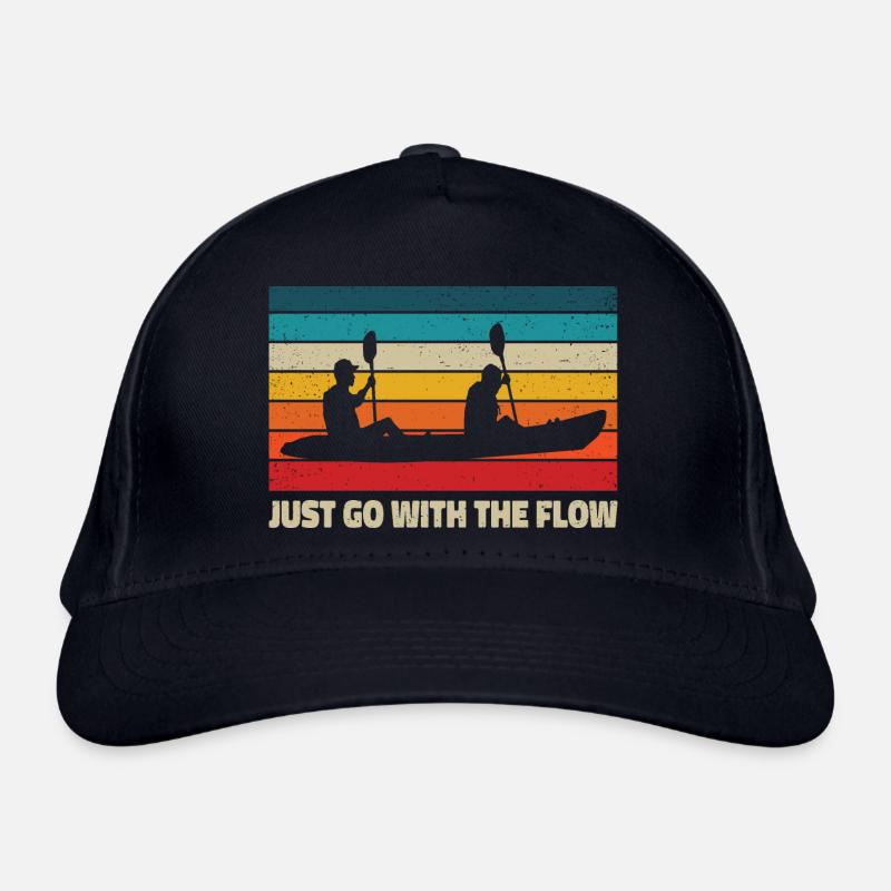 Just Go With The Flow Rowing Rower Kayaking Canoe Bio-Baseballkappe