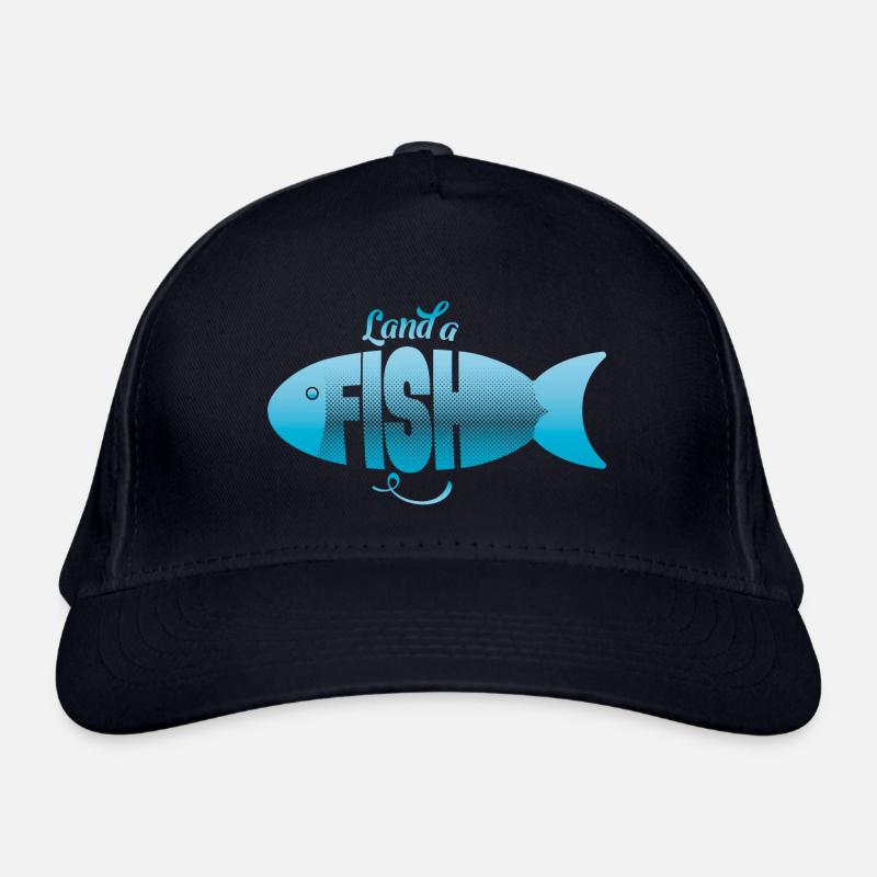 Land a fish - conclure une affaire - Casquette classique bio - marine