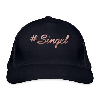 singel - Bio-Baseballkappe - Navy - Vorne