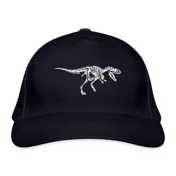 T-Rex Skelett Tyrannosaurus Rex - Bio-Baseballkappe - Navy - Vorne