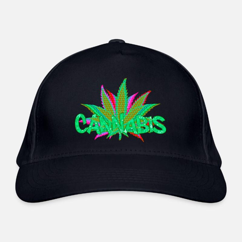 Cannabis Weed THC CBD Anbau - Geschenkidee Bio-Baseballkappe