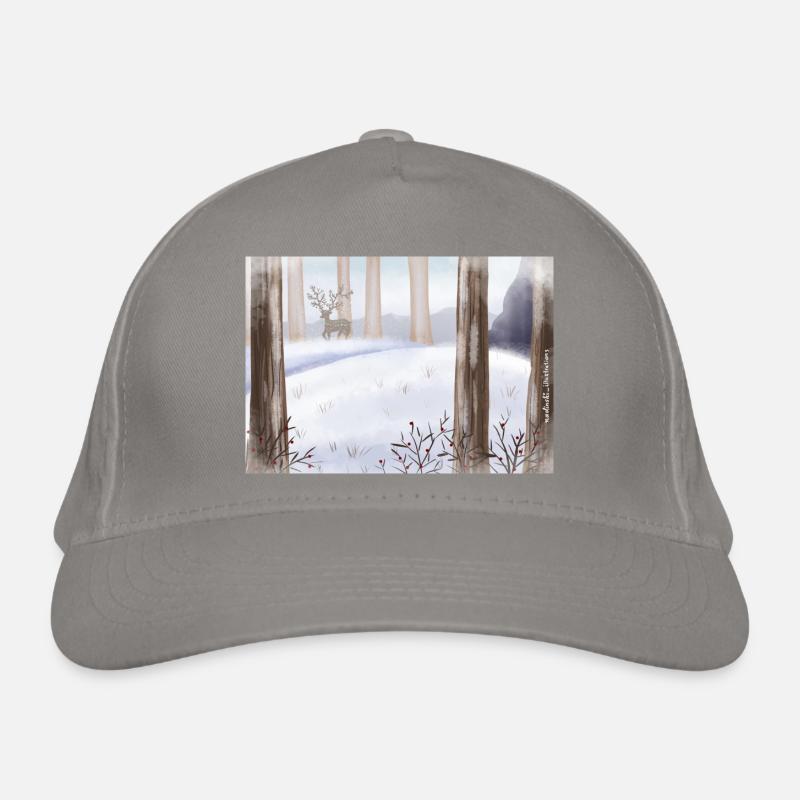 L’hiver en forêt Casquette classique bio