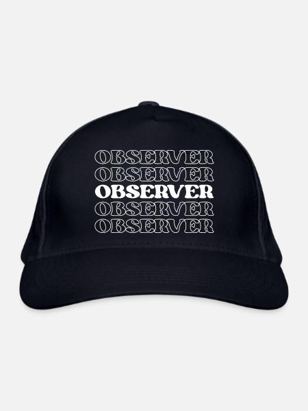 Beobachter Beobachter Zuschauer - Bio-Baseballkappe - Navy