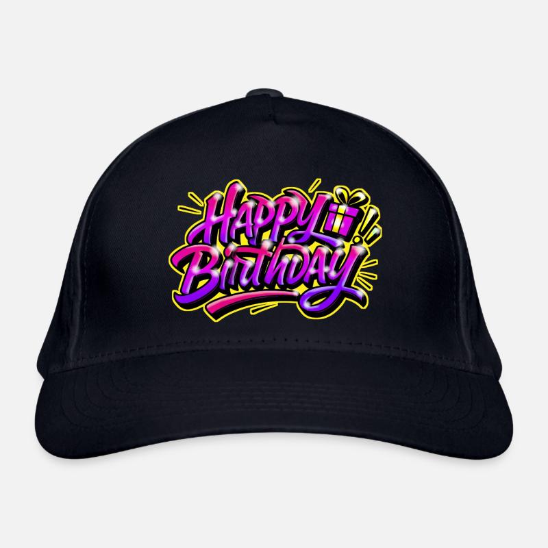 HAPPY BIRTHDAY GIFT PRINT GRAFF Casquette classique bio