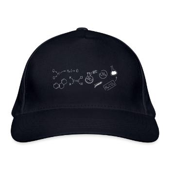 Chemistry Structural Formula - Organic Baseball Cap - navy - Front
