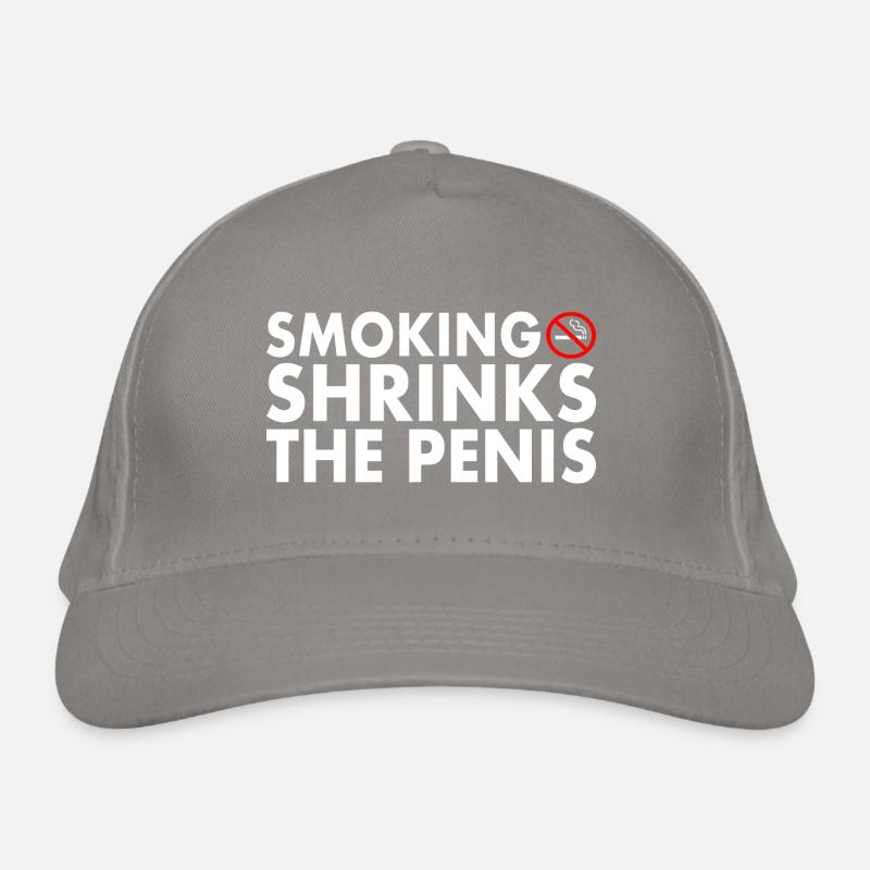Smoking shrinks the penis Casquette classique bio