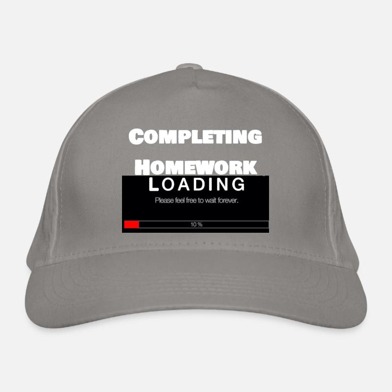 Scrolling Loading Bar University Funny Print Organic Baseball Cap