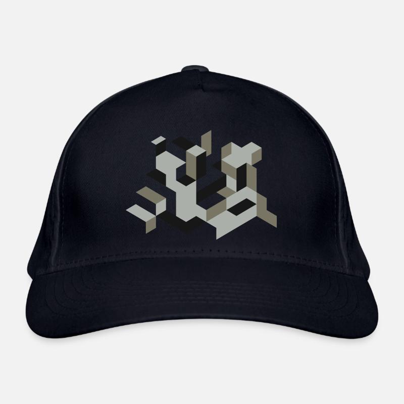 Perspective Construction Cube Teindre Yourself Labyrinthe 3D Casquette classique bio