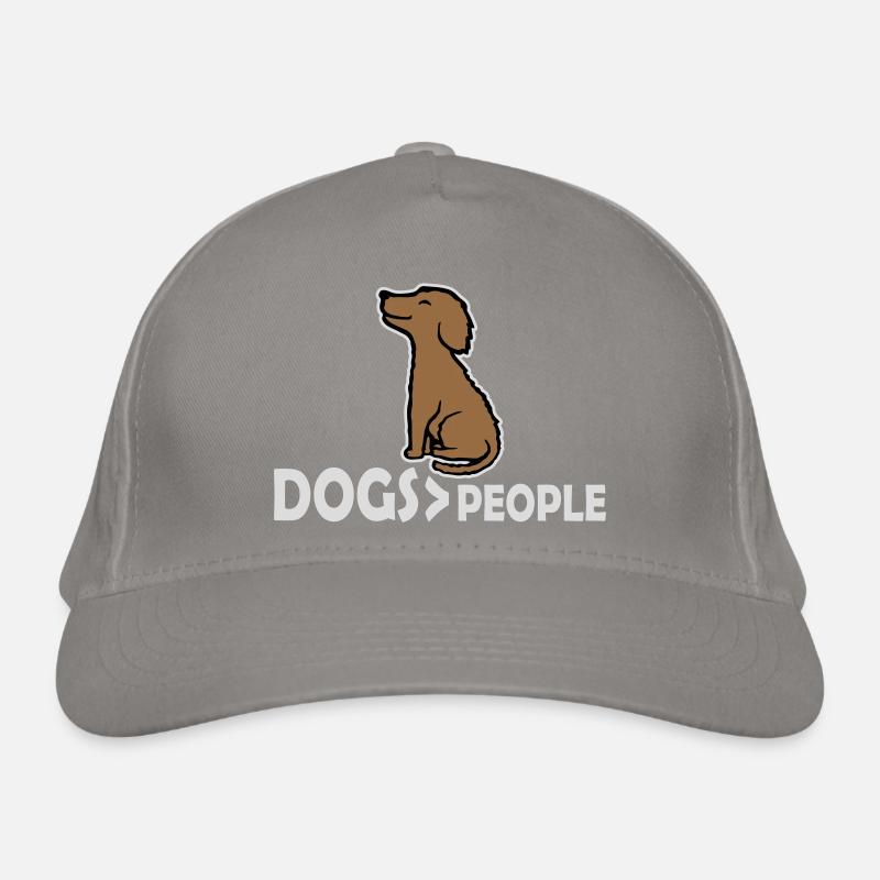 Chiens sur les gens, chien Drôle de proverbe antisocial Casquette classique bio