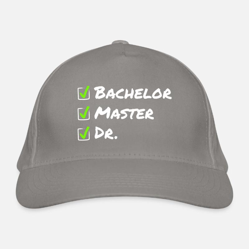 Bachelor Master Dr - Lustige Abschlusspromotion Bio-Baseballkappe