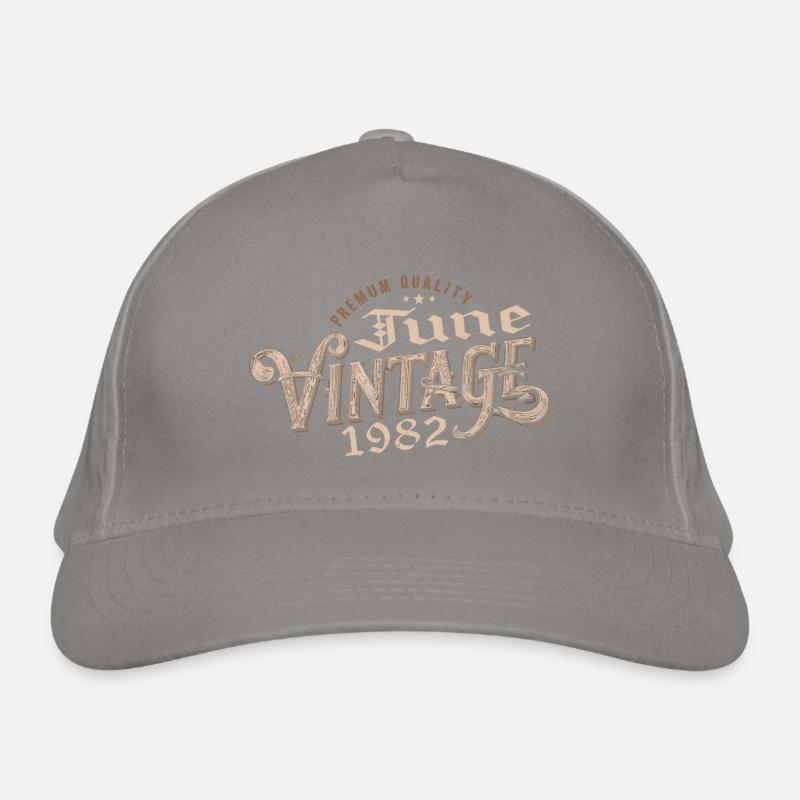June 1982 Cadeau 42e Anniversaire Vintage 1982 Casquette classique bio