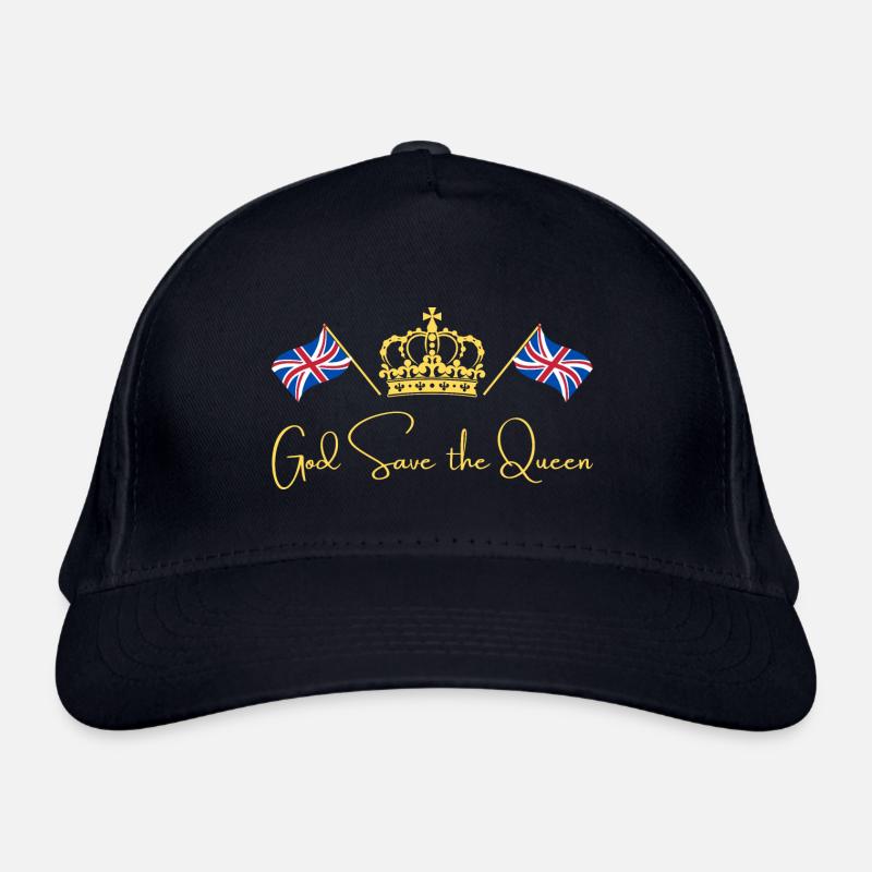 Couronnement de la reine britannique Camilla Drapeau de l’Angleterre Casquette classique bio