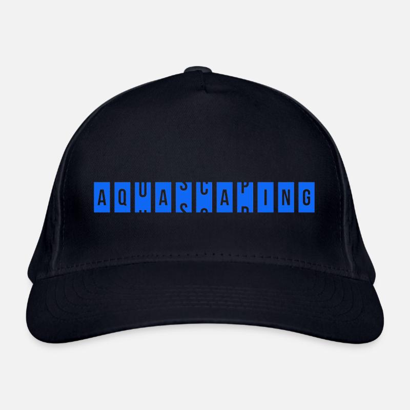 Aquascaping Fish Keeping Rolling Text Casquette classique bio