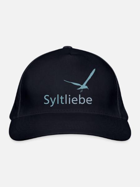 Syltliebe blaugrau - Bio-Baseballkappe - Navy