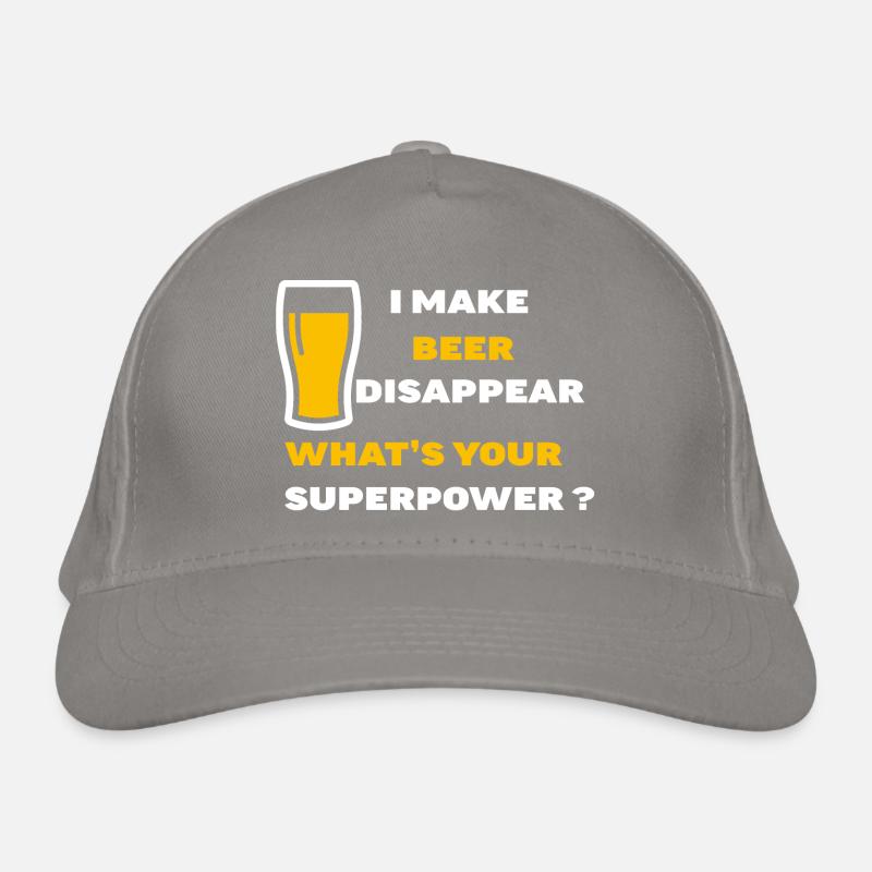 Superkräfte - Bier Bio-Baseballkappe