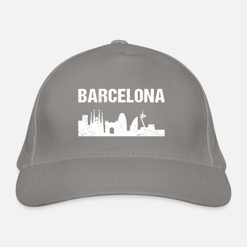 Barcelona Skyline Spain Barcelona Organic Baseball Cap