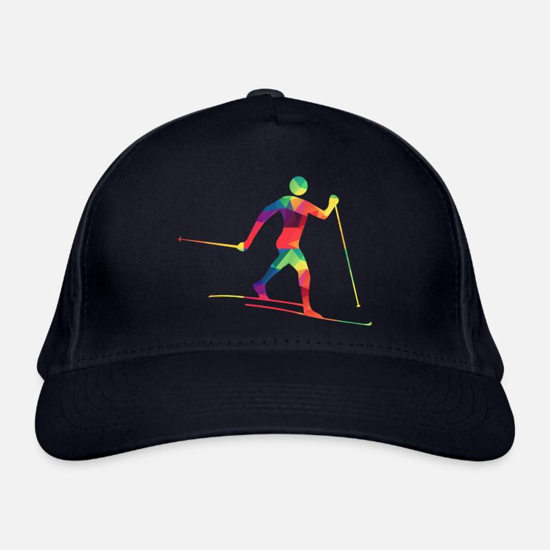 Bunter Langläufer Bio-Baseballkappe