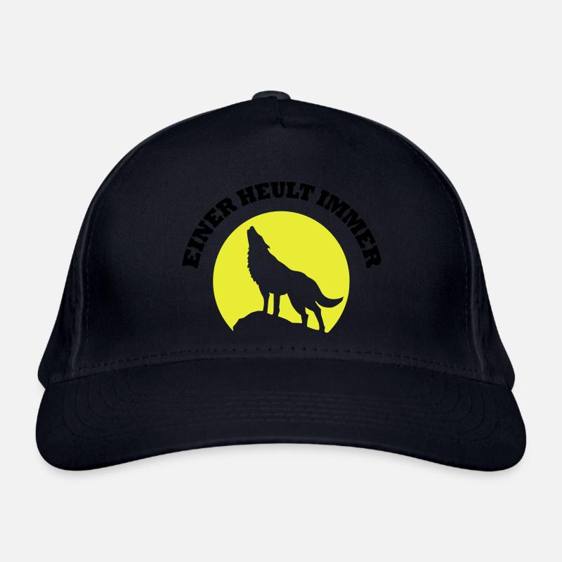 moon wolf_einer_heult_immer Organic Baseball Cap