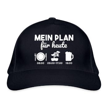 Bonsai Baum Japan Spruch Geschenk - Bio-Baseballkappe - Navy - Vorne
