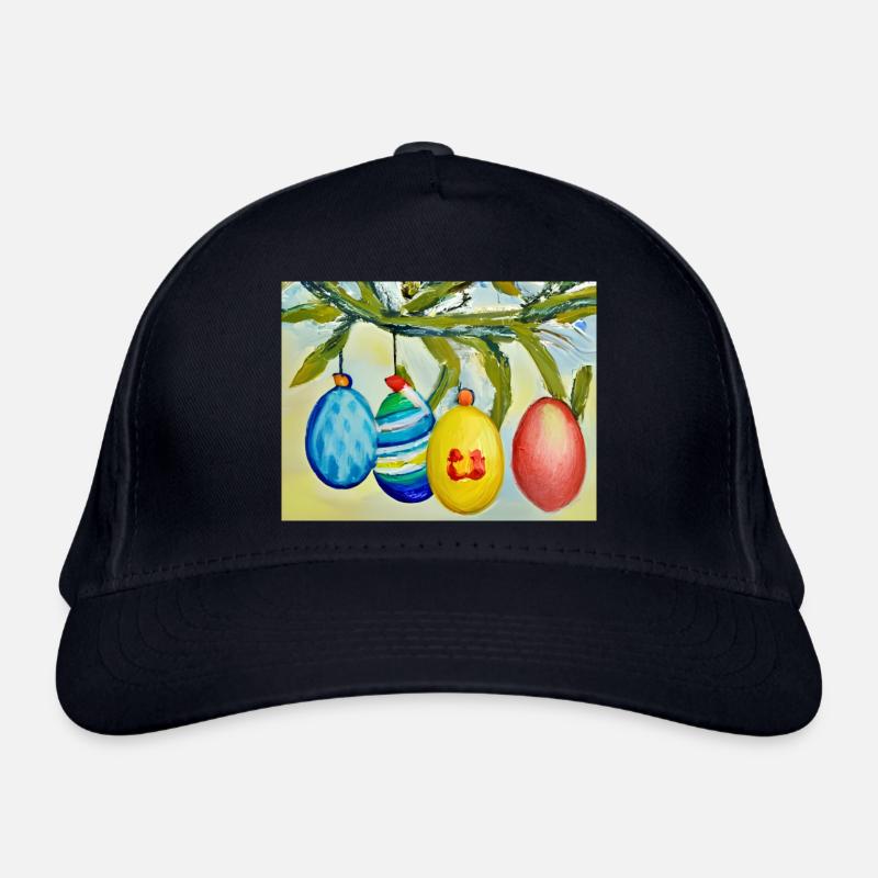 Colorful egg sprig Organic Baseball Cap