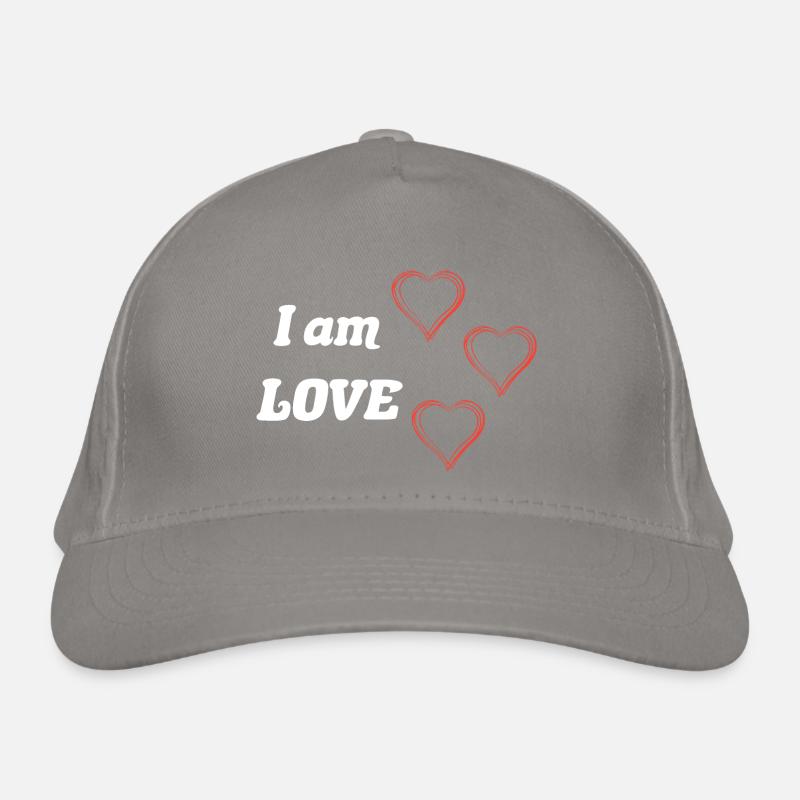 Ich bin Liebe -Positives Zitat Bio-Baseballkappe