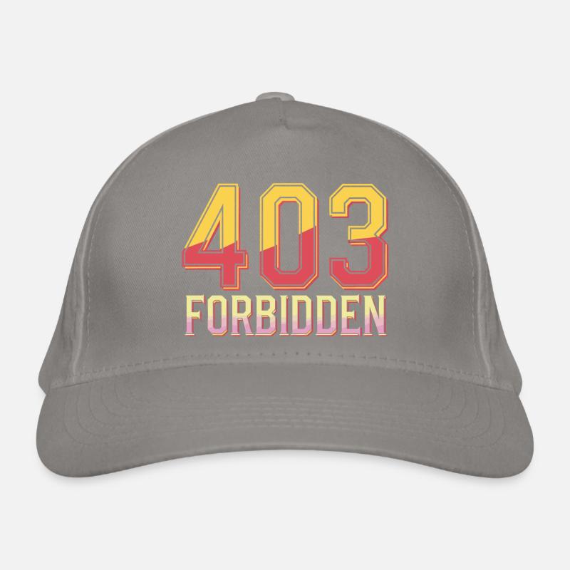 404 Forbidden Casquette classique bio