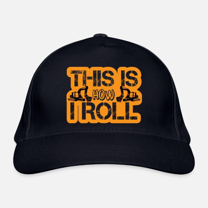 Humorvoller Baggerfahrer Spruch Bio-Baseballkappe