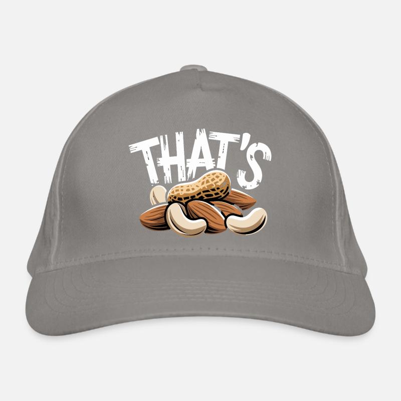 THAT'S Funny Nut Saying with Peanut Almonds Organic Baseball Cap