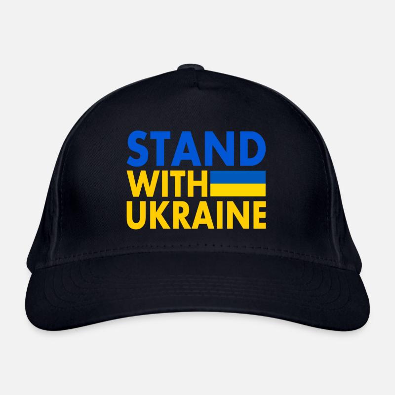 stand with ukraine Bio-Baseballkappe
