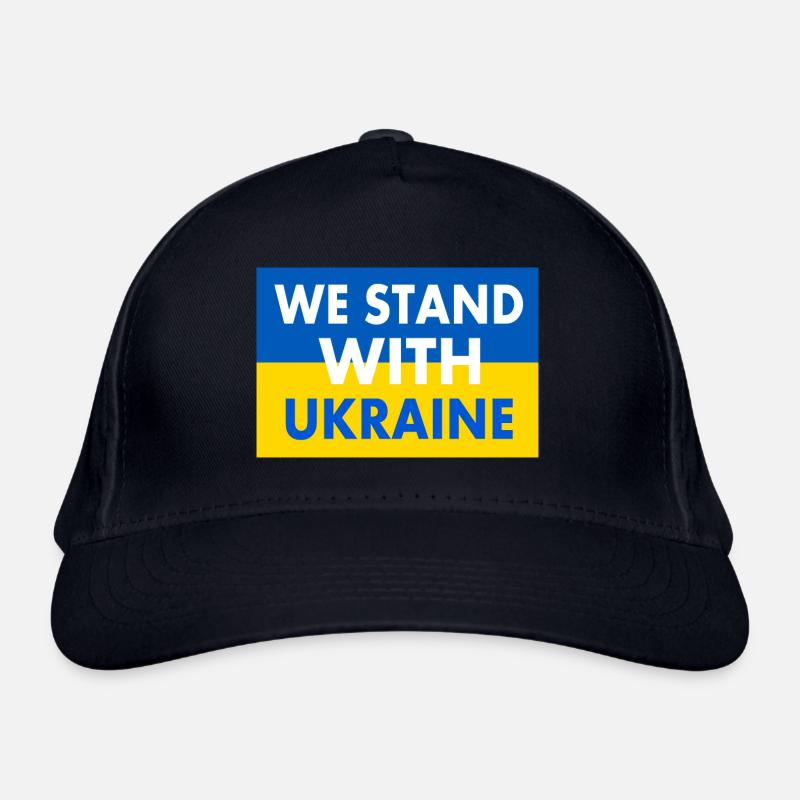 We stand with ukraine Casquette classique bio