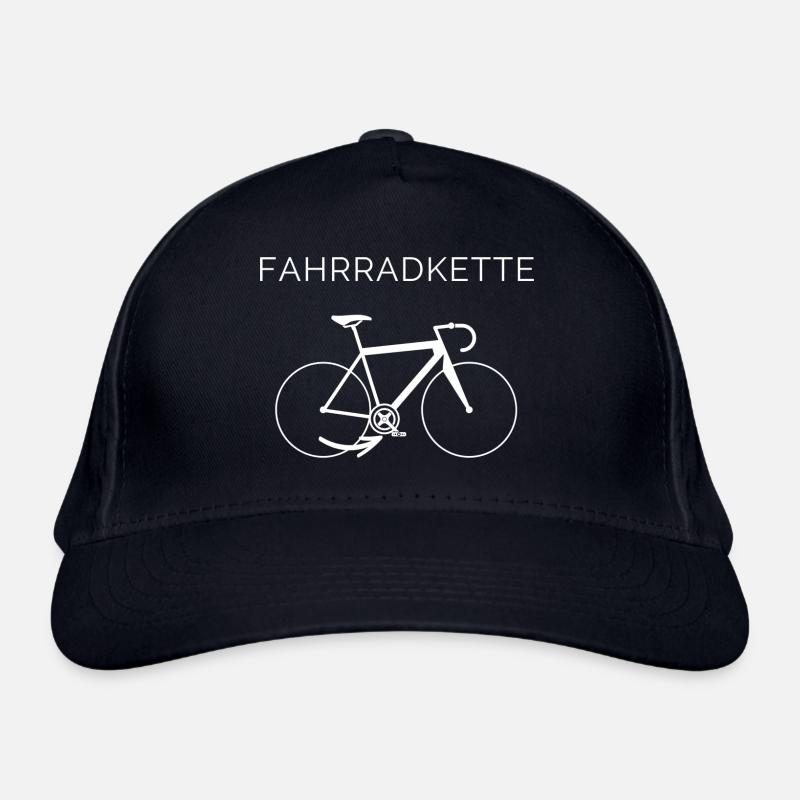Fahrradkette - Bio-Baseballkappe - Navy