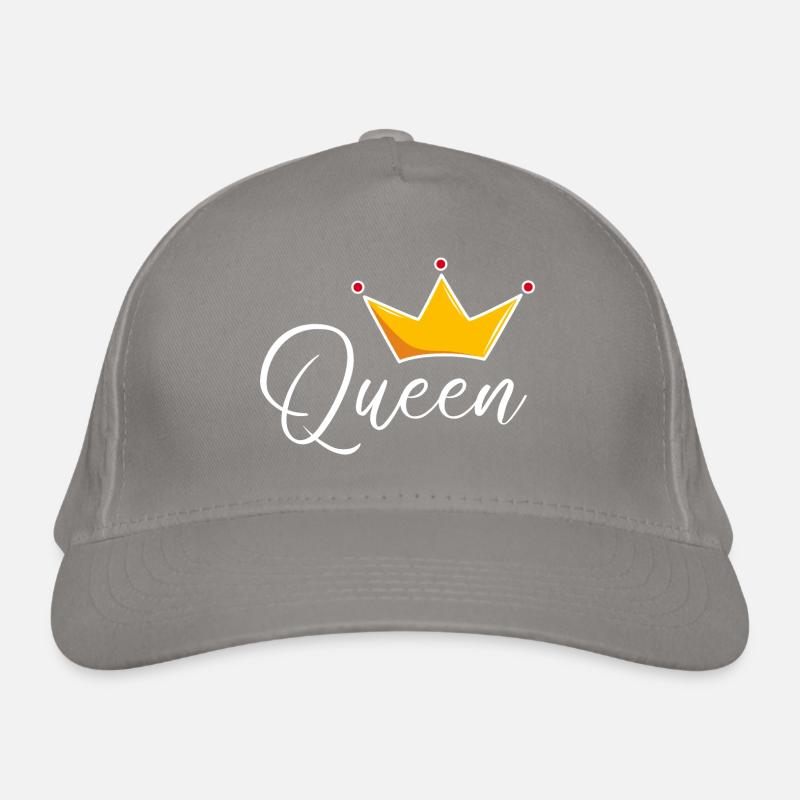 Queen mit Krone Bio-Baseballkappe