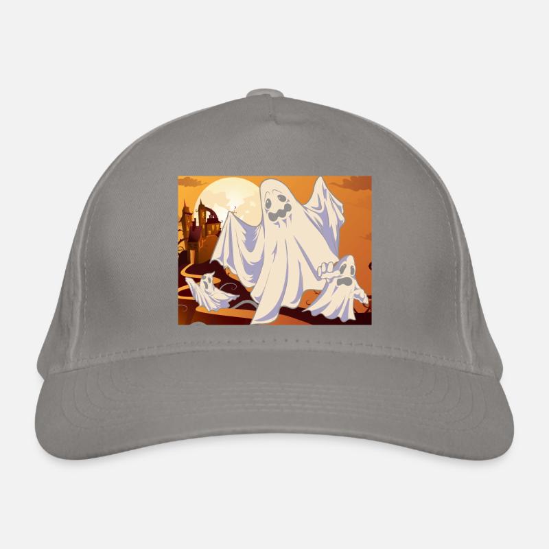 Effrayant cadeau d’Halloween Full Moon Ghost Casquette classique bio
