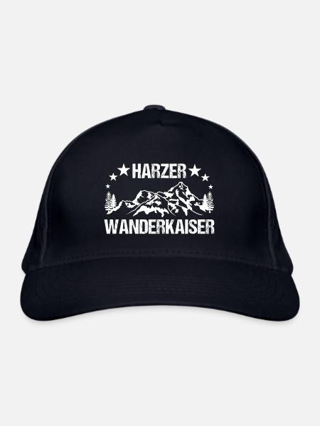 Harz Wanderkaiser Harzer Wanderung Geschenk - Bio-Baseballkappe - Navy