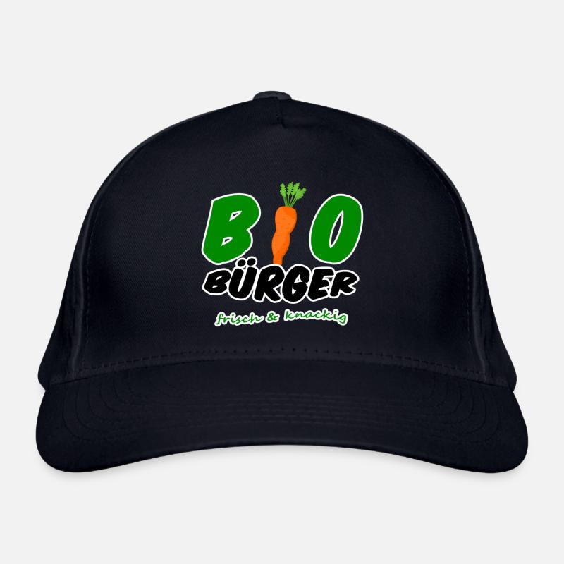 Bio Bürger vegan vegetarisch Spruch Geschenk Bio-Baseballkappe