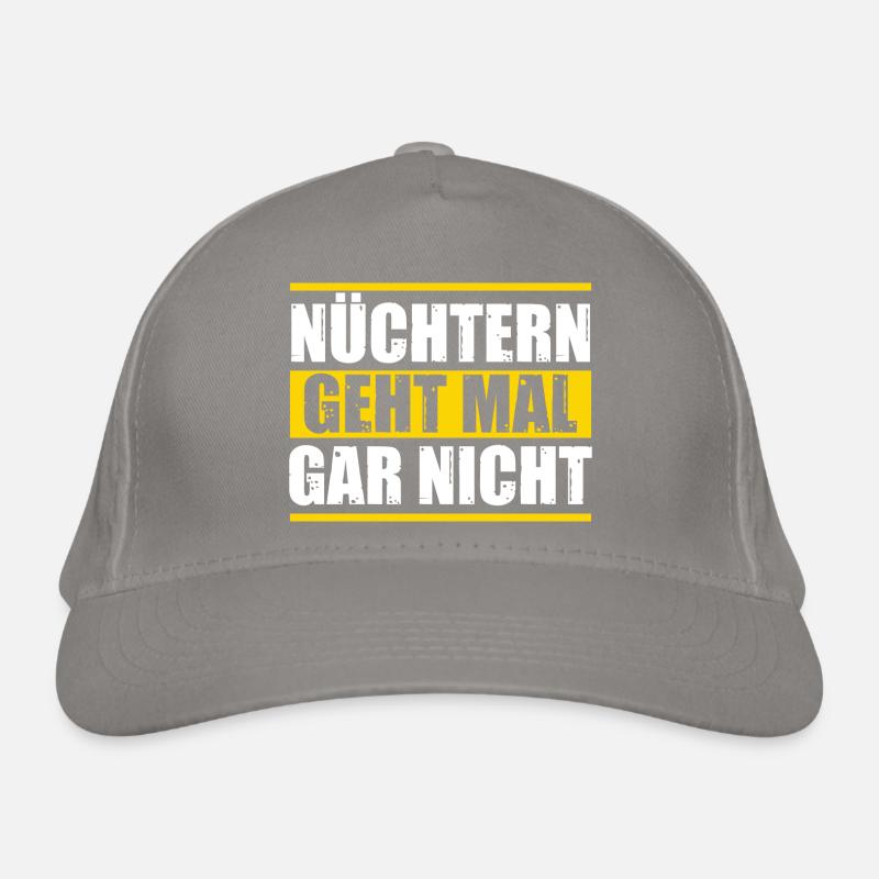 Bier - Nüchtern geht nicht Bio-Baseballkappe