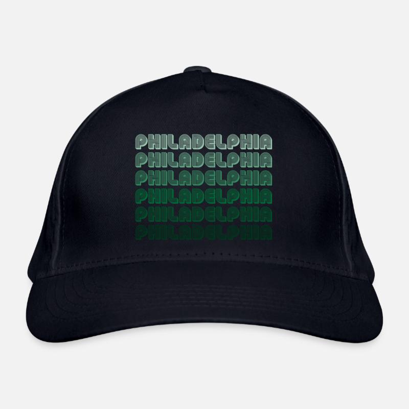 Philadelphia Typografie Gradient Bio-Baseballkappe