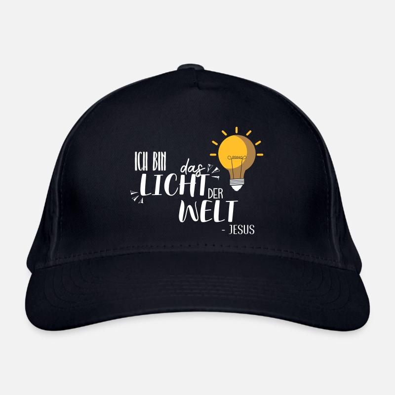 Ich bin das Licht Bio-Baseballkappe